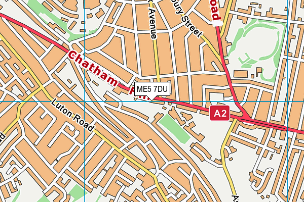 ME5 7DU map - OS VectorMap District (Ordnance Survey)