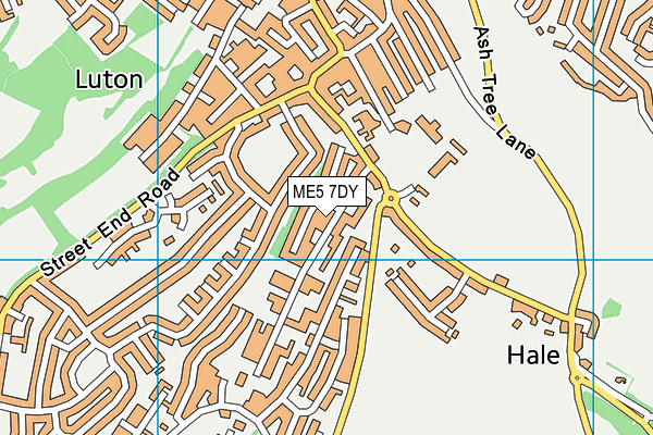 ME5 7DY map - OS VectorMap District (Ordnance Survey)