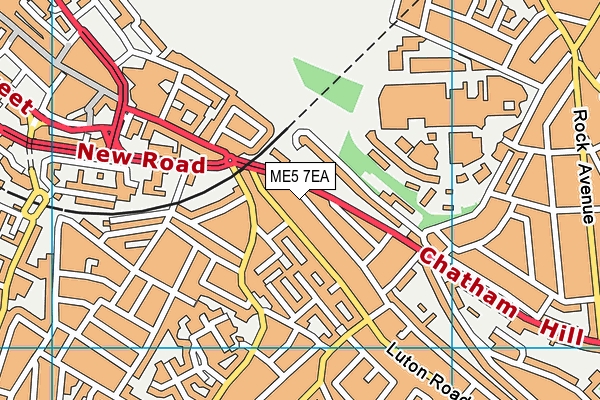 ME5 7EA map - OS VectorMap District (Ordnance Survey)