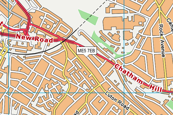 ME5 7EB map - OS VectorMap District (Ordnance Survey)