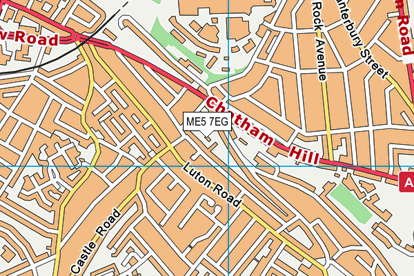 ME5 7EG map - OS VectorMap District (Ordnance Survey)