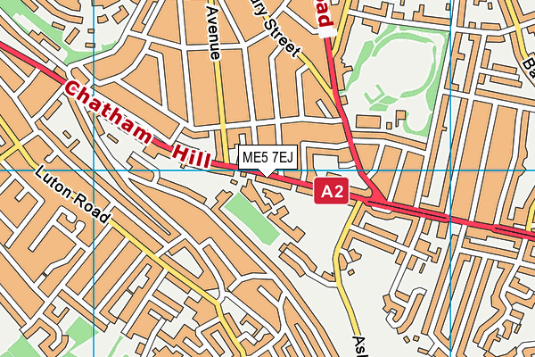 ME5 7EJ map - OS VectorMap District (Ordnance Survey)