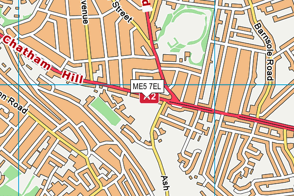 ME5 7EL map - OS VectorMap District (Ordnance Survey)