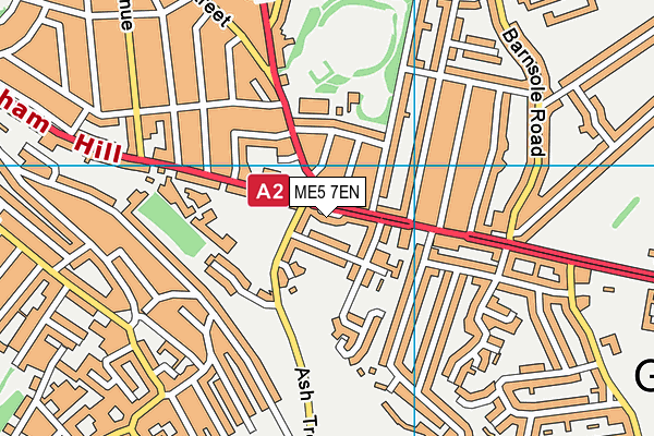 ME5 7EN map - OS VectorMap District (Ordnance Survey)