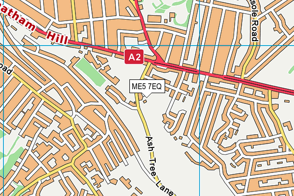 ME5 7EQ map - OS VectorMap District (Ordnance Survey)