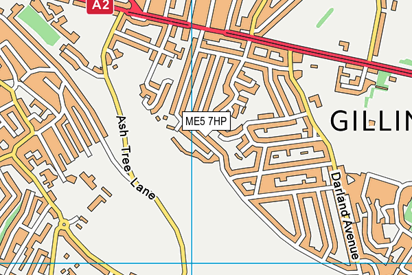 ME5 7HP map - OS VectorMap District (Ordnance Survey)