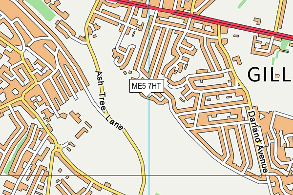 ME5 7HT map - OS VectorMap District (Ordnance Survey)