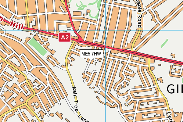 ME5 7HW map - OS VectorMap District (Ordnance Survey)