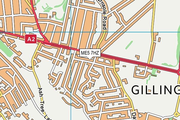 ME5 7HZ map - OS VectorMap District (Ordnance Survey)