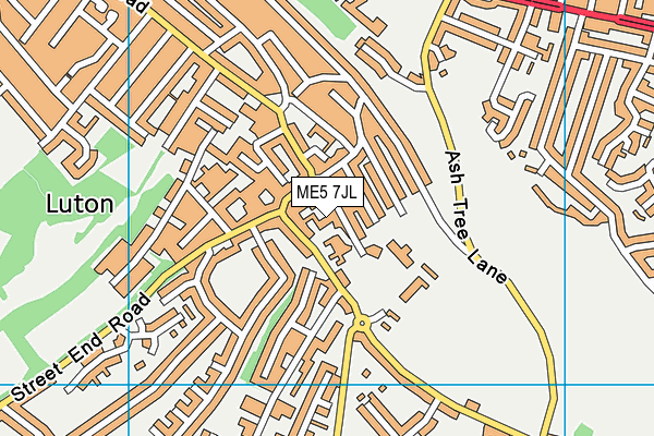 ME5 7JL map - OS VectorMap District (Ordnance Survey)