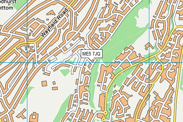 ME5 7JQ map - OS VectorMap District (Ordnance Survey)