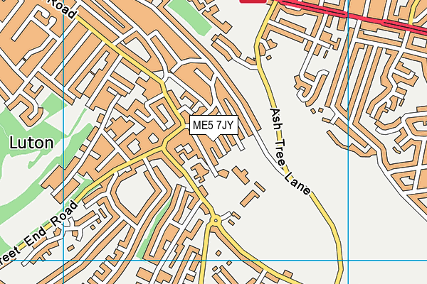 ME5 7JY map - OS VectorMap District (Ordnance Survey)