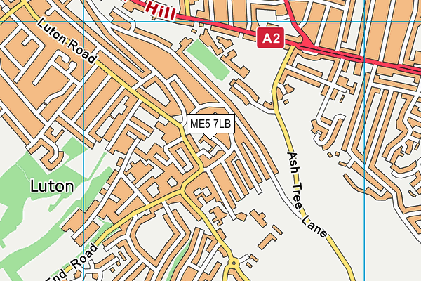 ME5 7LB map - OS VectorMap District (Ordnance Survey)