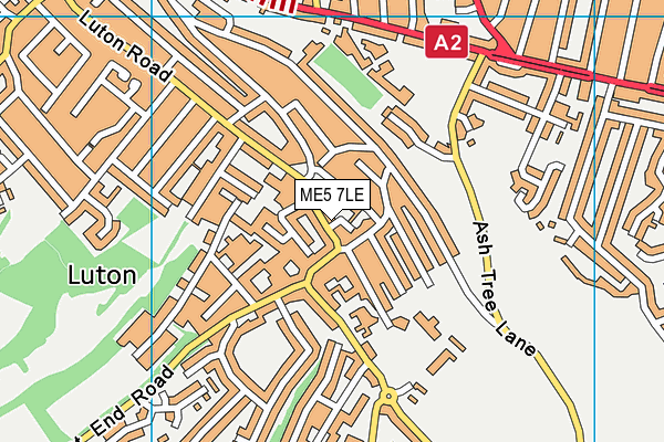 ME5 7LE map - OS VectorMap District (Ordnance Survey)