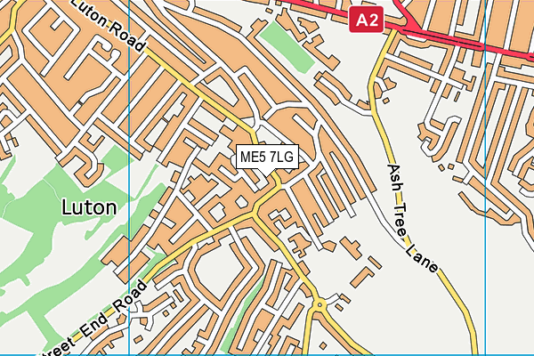 ME5 7LG map - OS VectorMap District (Ordnance Survey)