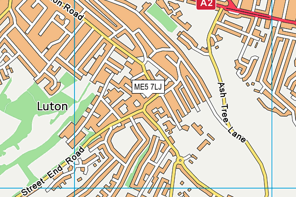 ME5 7LJ map - OS VectorMap District (Ordnance Survey)