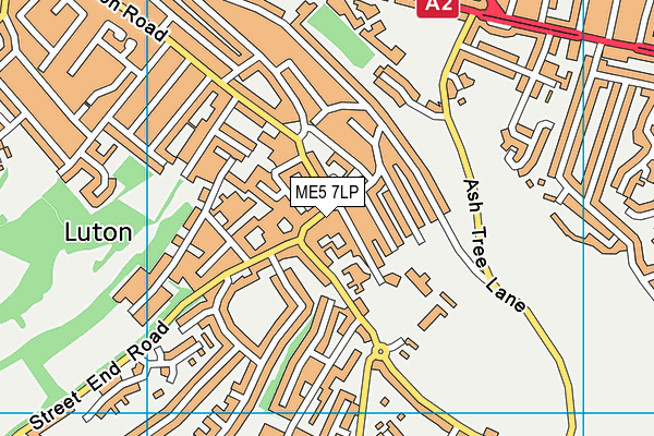 ME5 7LP map - OS VectorMap District (Ordnance Survey)