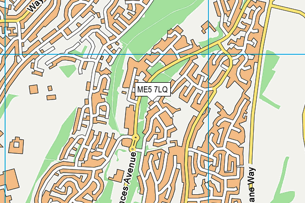 ME5 7LQ map - OS VectorMap District (Ordnance Survey)