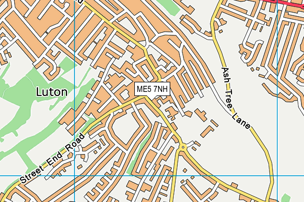 ME5 7NH map - OS VectorMap District (Ordnance Survey)