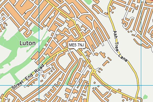 ME5 7NJ map - OS VectorMap District (Ordnance Survey)
