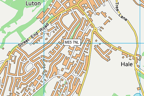 ME5 7NL map - OS VectorMap District (Ordnance Survey)