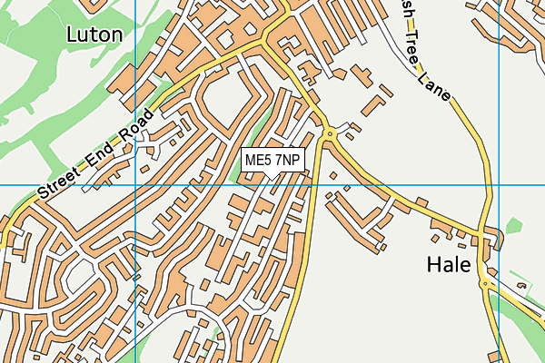 ME5 7NP map - OS VectorMap District (Ordnance Survey)
