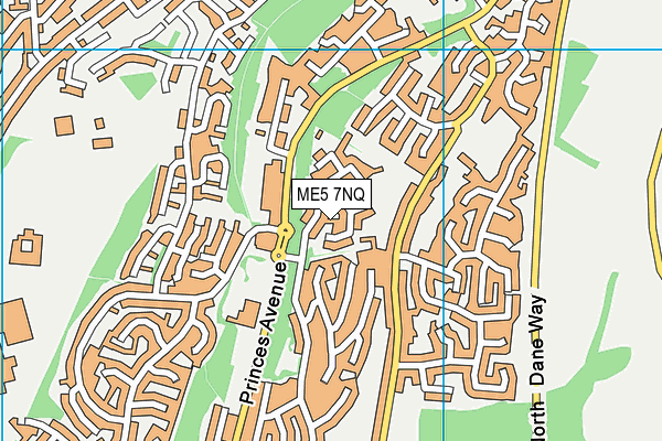 ME5 7NQ map - OS VectorMap District (Ordnance Survey)