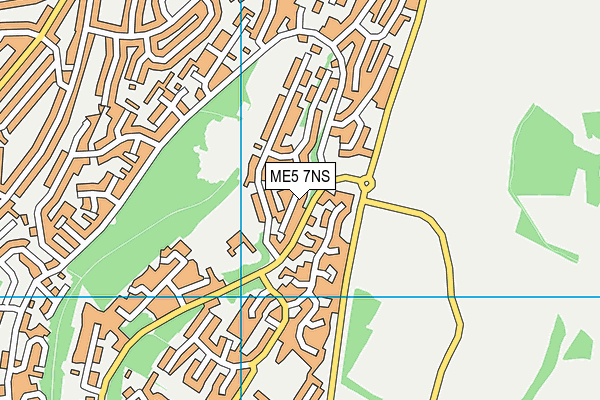 ME5 7NS map - OS VectorMap District (Ordnance Survey)