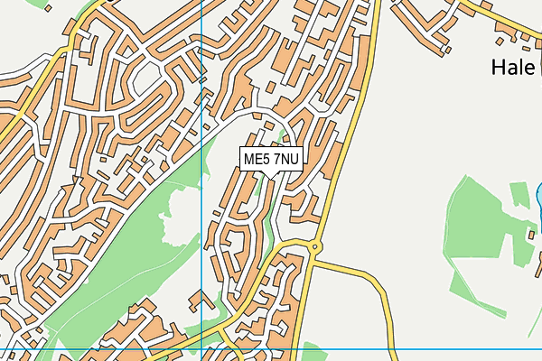 ME5 7NU map - OS VectorMap District (Ordnance Survey)