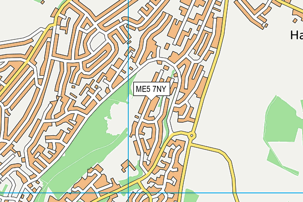 ME5 7NY map - OS VectorMap District (Ordnance Survey)