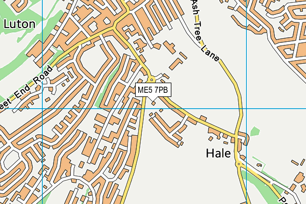 ME5 7PB map - OS VectorMap District (Ordnance Survey)