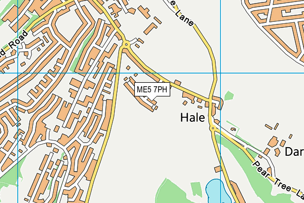 ME5 7PH map - OS VectorMap District (Ordnance Survey)