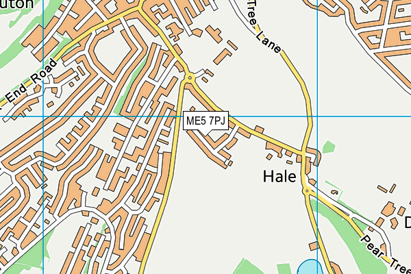 ME5 7PJ map - OS VectorMap District (Ordnance Survey)