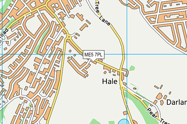 ME5 7PL map - OS VectorMap District (Ordnance Survey)