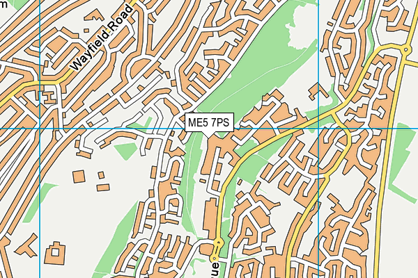 ME5 7PS map - OS VectorMap District (Ordnance Survey)