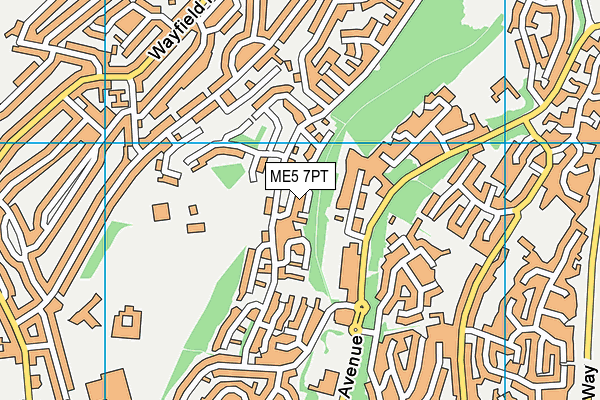 ME5 7PT map - OS VectorMap District (Ordnance Survey)