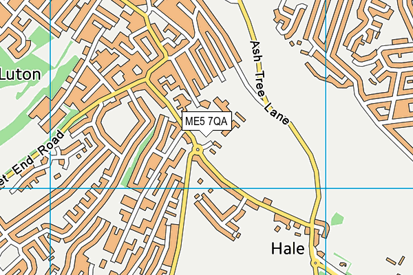 ME5 7QA map - OS VectorMap District (Ordnance Survey)