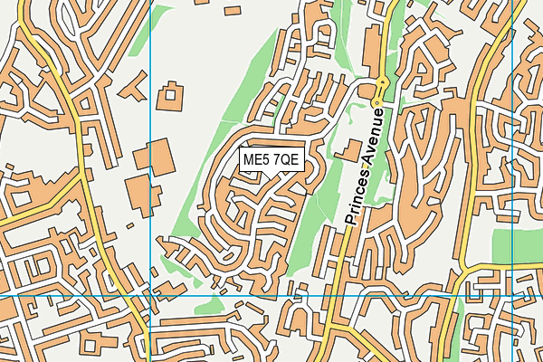 ME5 7QE map - OS VectorMap District (Ordnance Survey)