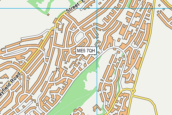 ME5 7QH map - OS VectorMap District (Ordnance Survey)