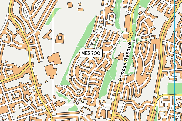 ME5 7QQ map - OS VectorMap District (Ordnance Survey)