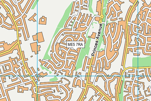 ME5 7RA map - OS VectorMap District (Ordnance Survey)