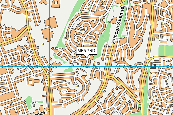 ME5 7RD map - OS VectorMap District (Ordnance Survey)