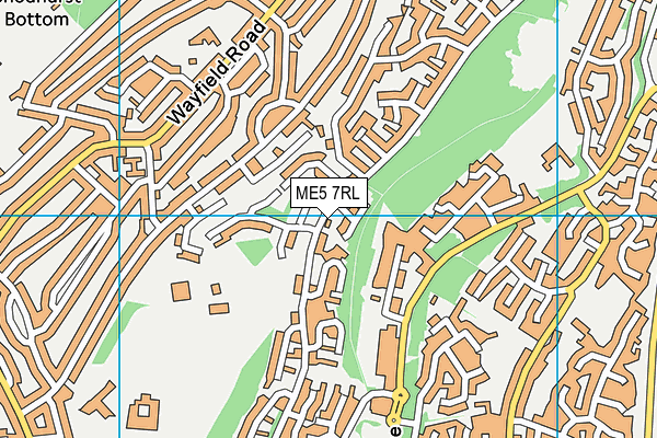 ME5 7RL map - OS VectorMap District (Ordnance Survey)