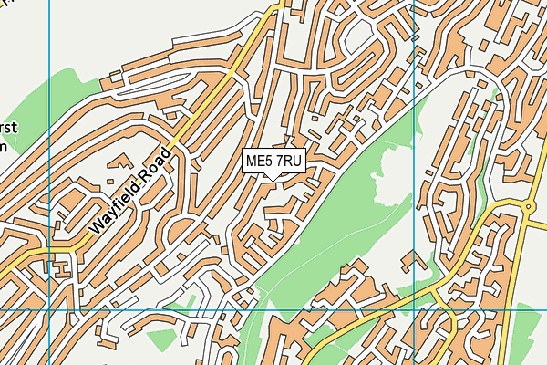 ME5 7RU map - OS VectorMap District (Ordnance Survey)