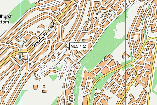 ME5 7RZ map - OS VectorMap District (Ordnance Survey)