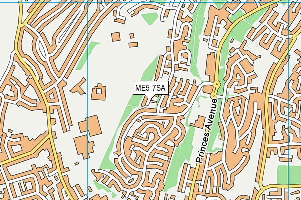 ME5 7SA map - OS VectorMap District (Ordnance Survey)