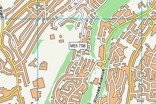 ME5 7SB map - OS VectorMap District (Ordnance Survey)