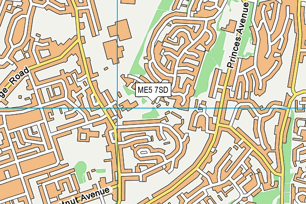 ME5 7SD map - OS VectorMap District (Ordnance Survey)