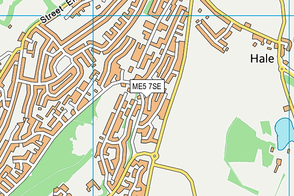 ME5 7SE map - OS VectorMap District (Ordnance Survey)