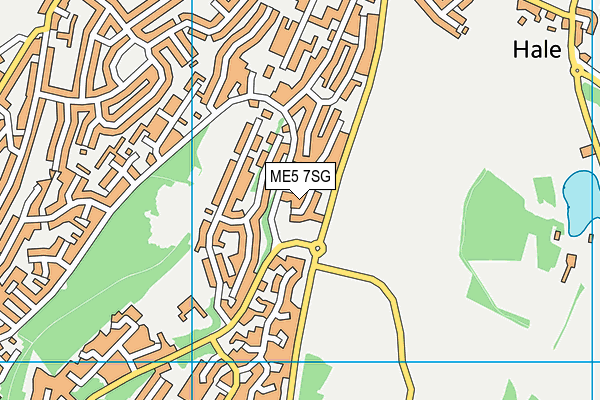 ME5 7SG map - OS VectorMap District (Ordnance Survey)